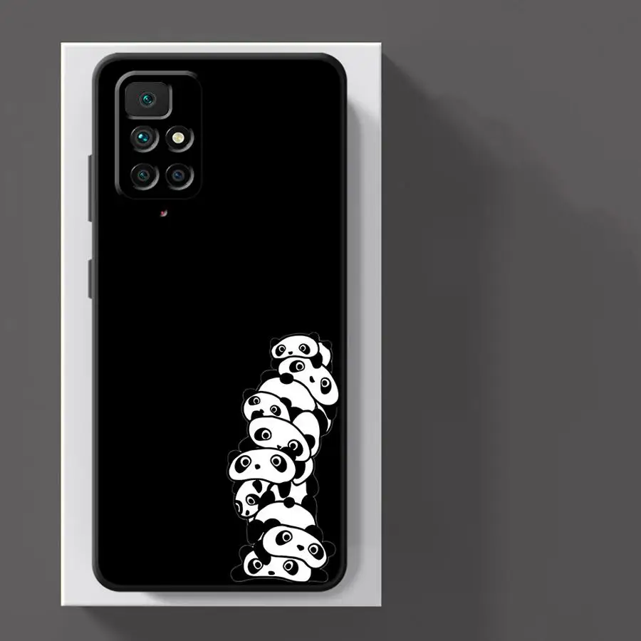 Panda Design Phone Case in Black and White