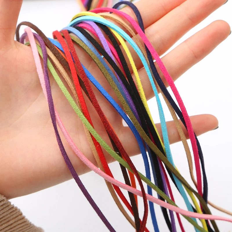 Faux Suede Cord 10 Meters 3mm Flat Faux Suede Braided Cord DIY Handmade Beading Bracelet