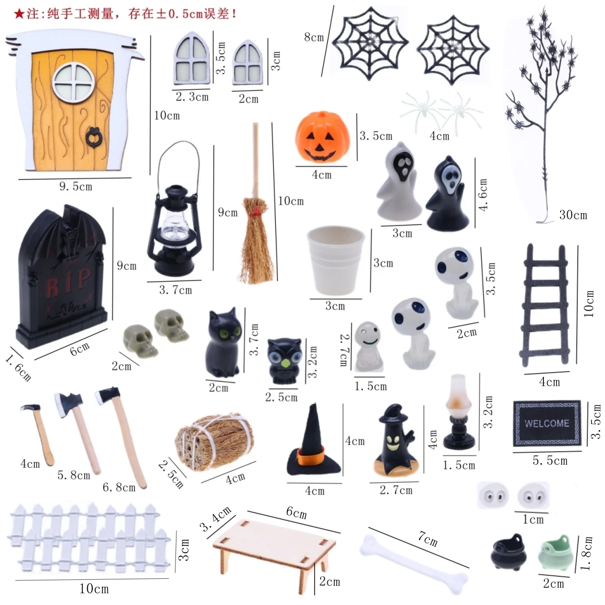 KABENFIS 5 Set Poppenhuis Meubels Accessoires met een familie van 6 poppen Decoratie Pretend Play Speelgoed voor meisjes jongens