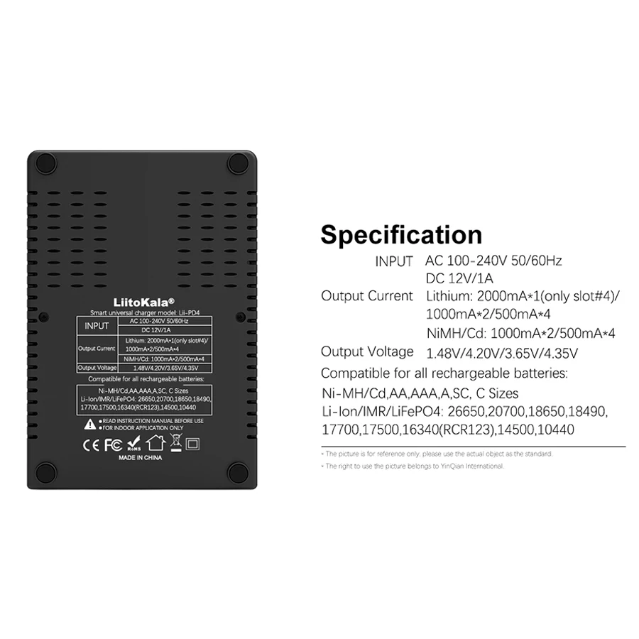 LiitoKala Lii-PD4 18650 충전기 3.7V 18350 18500 21700 20700 25500 266500 1.2V AA AAA 니켈 수소 리튬 이온 배터리 충전기, LCD 디스플레이.