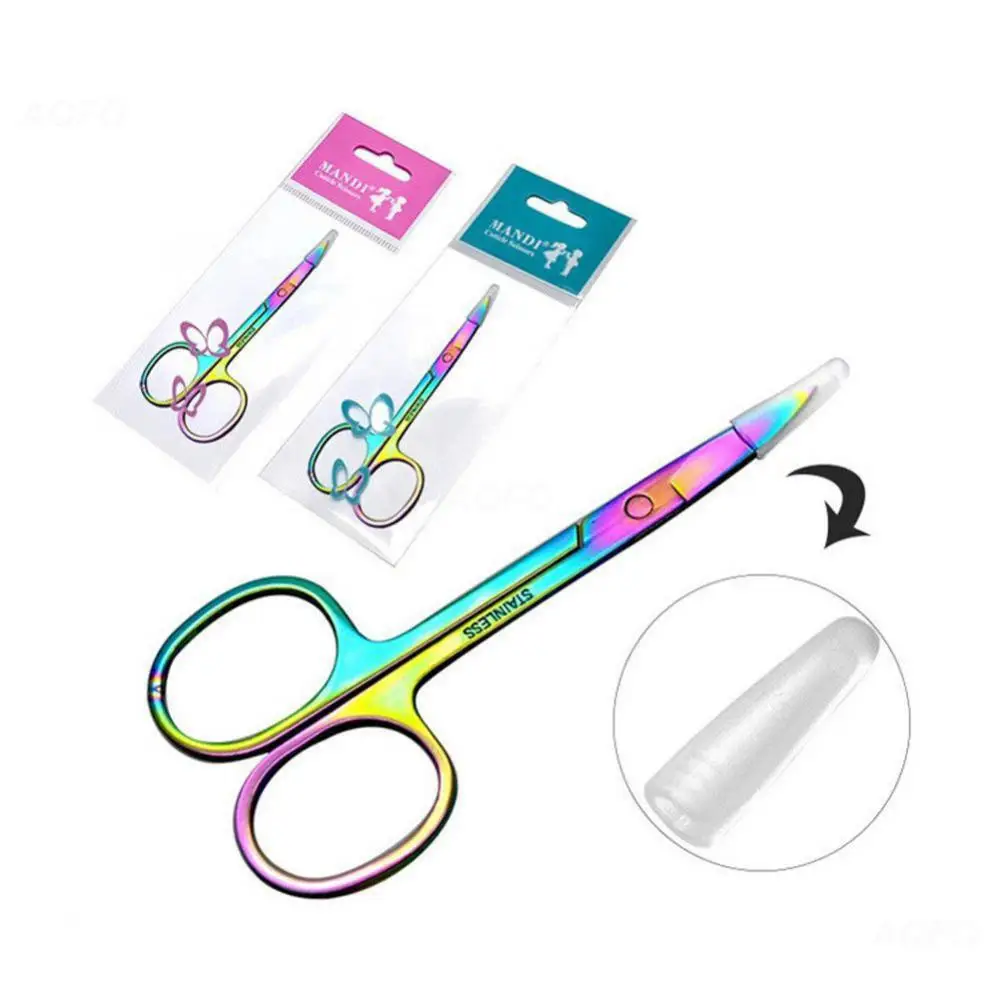 Description Picture 2 of itemCurved Vintage Small Eyebrow Scissor Angled Beauty Scissors for Grooming Fishing Embroidery Sewing Tool Thread Supplies Cutter