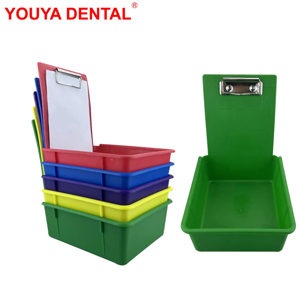 5pc Dental Lab Storage Box Plastic Work Pan Tray Dentistry Teeth Model