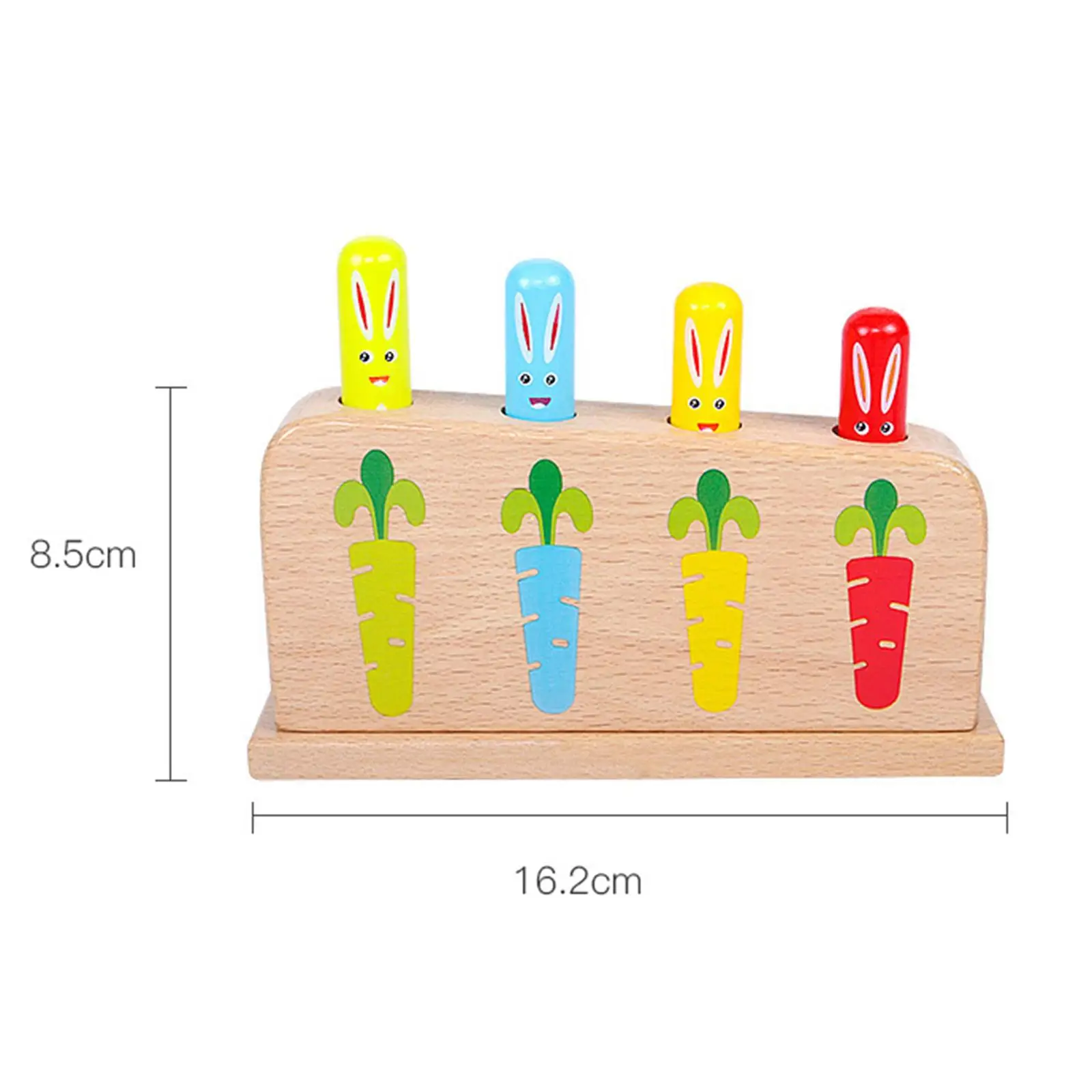 Traditional Baby Wooden Up Party Favor Colorful Spring Toy