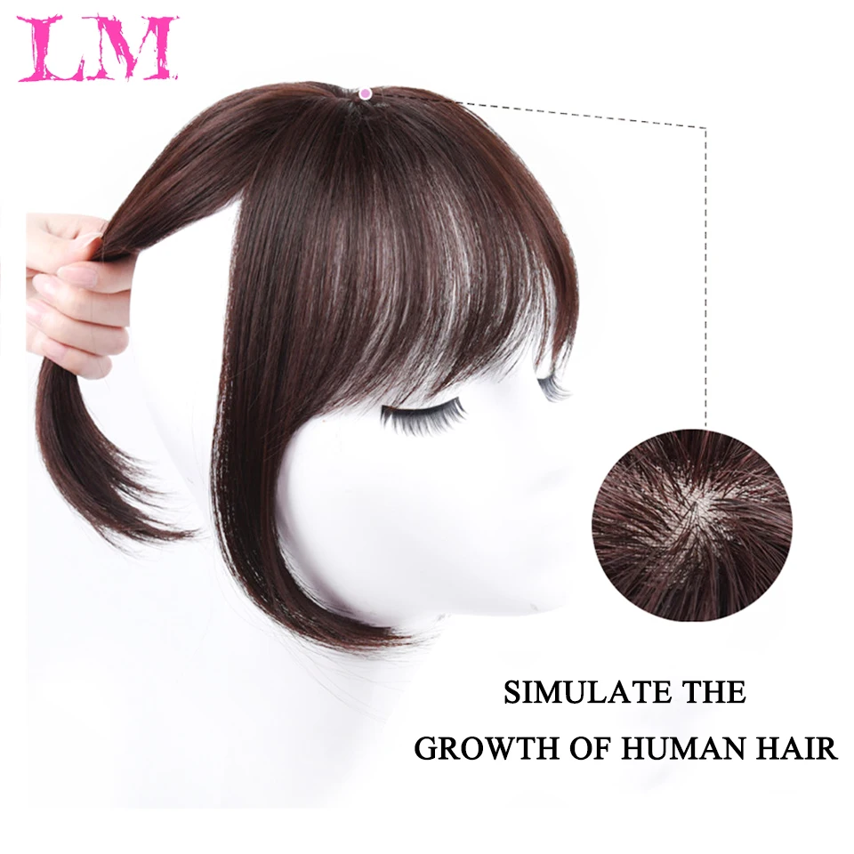 FOR Synthetic Bangs Clip-In Hair Extensions Red Pink Blonde Fake Fringe Hair Natural False Hairpiece For Women Clip In Bangs synthetic bangs synthetic hair extension