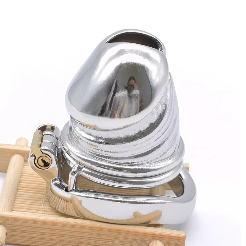 Metal Male Chastity Cage Secure Locking Device For Men_voghion.com