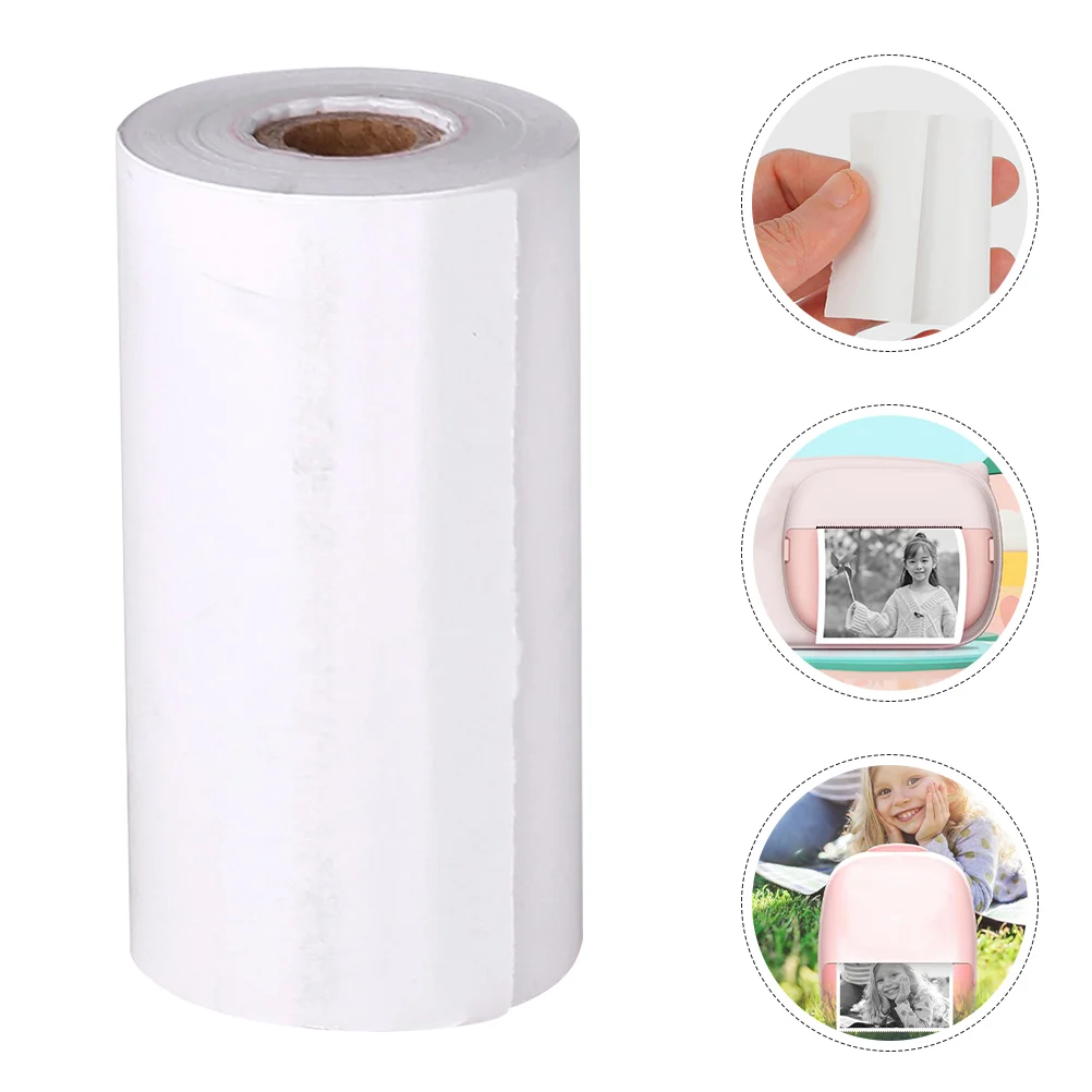 

3 Rolls Camera Paper Printing Cash Register Papers Thermal for Instant Transfer Refill Receipt Supplies Child Kids