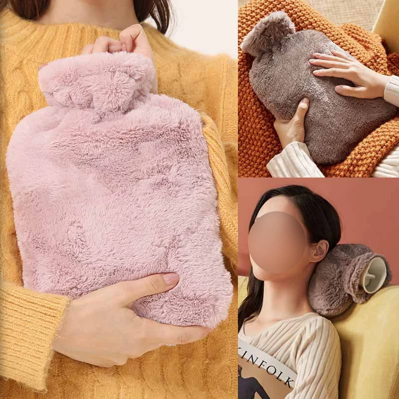 봉제 물주머니 탈착식 뜨거운 물병, 재사용 가능한 핸드 워머, 소녀 생리통, 통..