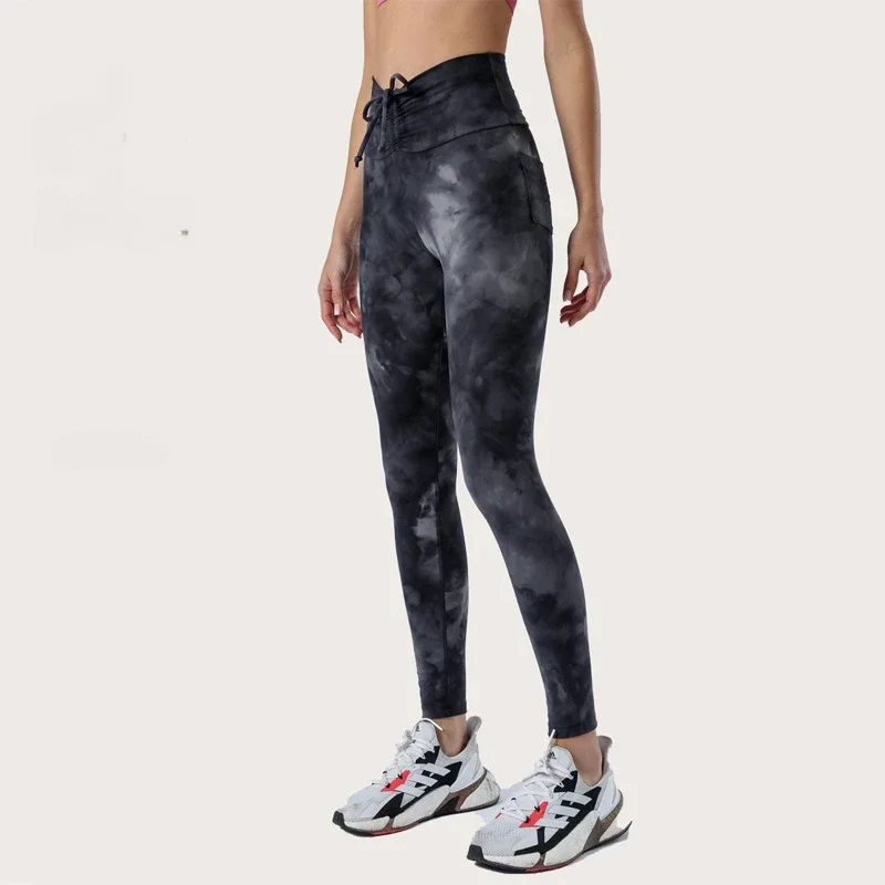 

al yoga high-waisted hip-lifting gym pants printed camo sports tights running yoga pants