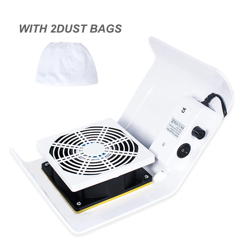 40/60W Nail Dust Collector Nail Dust Suction Vacuum Cleaner Nail Fan Suction Manicure Machine Tools Art Salon
