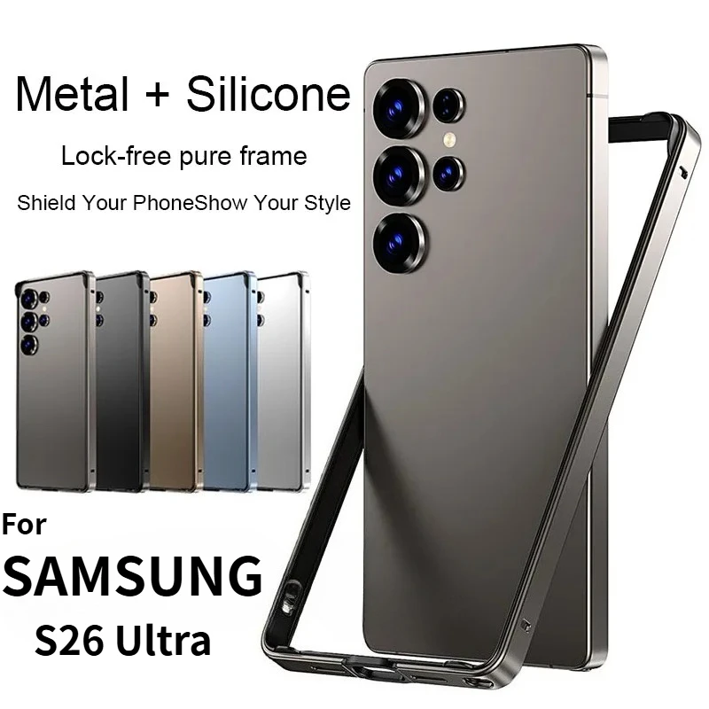 Aluminum Metal Frame Lightweight Protective Phone Case with Heat Dissipation in Business Color