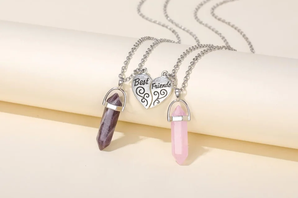 Collana Best Friend - Collana Dell'amicizia Per 2 Ragazze, Collane Bff A Cuore Magnetico Abbinare Meglio