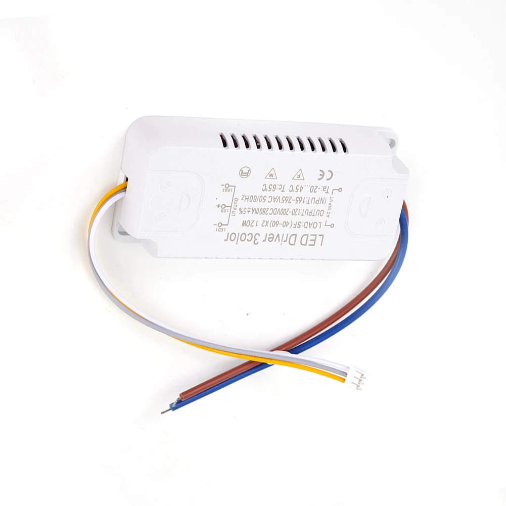 LED Driver 3color Adapter 8-24W 20-40W 30-50W 40-60W 50-70W For LED Lighting Non-Isolating Transformer Driver Replacement