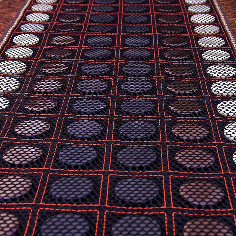 Electric Massage Cushion Far Infrared Heating Pad Natural Jade Tourmaline Stones For Pain Relief with Controller Adjustable Temp