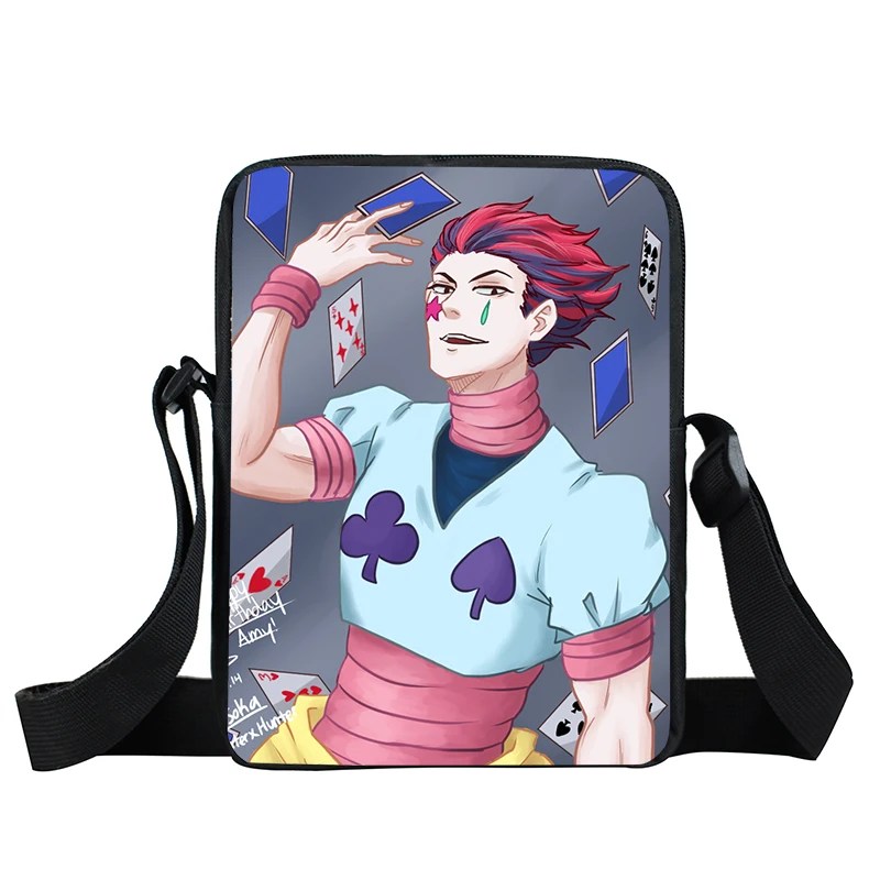 HUNTER x HUNTER Anime Messenger Bag Killua Zoldyck Kurapika Hisoka Shoulder Men's Handbag Gift