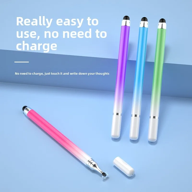 High-Precision 2-in-1 Silicone Tip Stylus Pen for Smartphones & Tablets – Ideal for Video Editing, Drawing, and Handwriting
