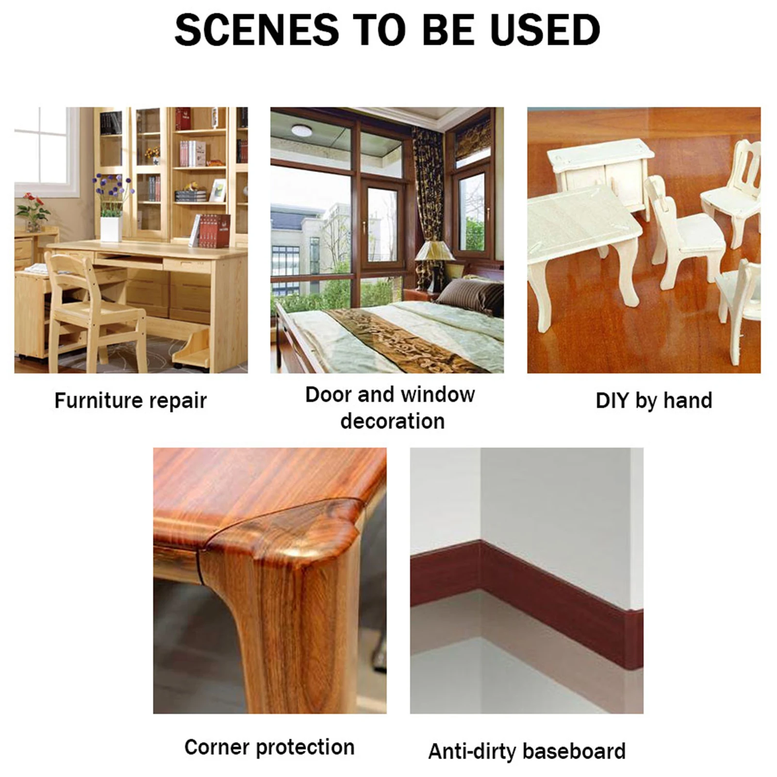 Wood Grain Adhesive Tape Patch Repair For Furniture Floor Beautification adhesive tape,leather repair tape,mosquito net repair tape,tent repair tape