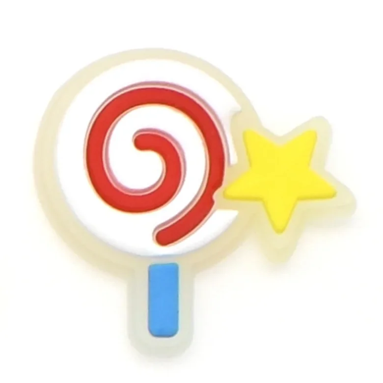 2 Stück im Dunkeln leuchtende PVC-Frucht-Erdbeer-Karotten-Schuhschnallen, Charms, Zubehör, Dekorationen für Clog-Armbänder, DIY, Unisex-Geschenk – Detail 5