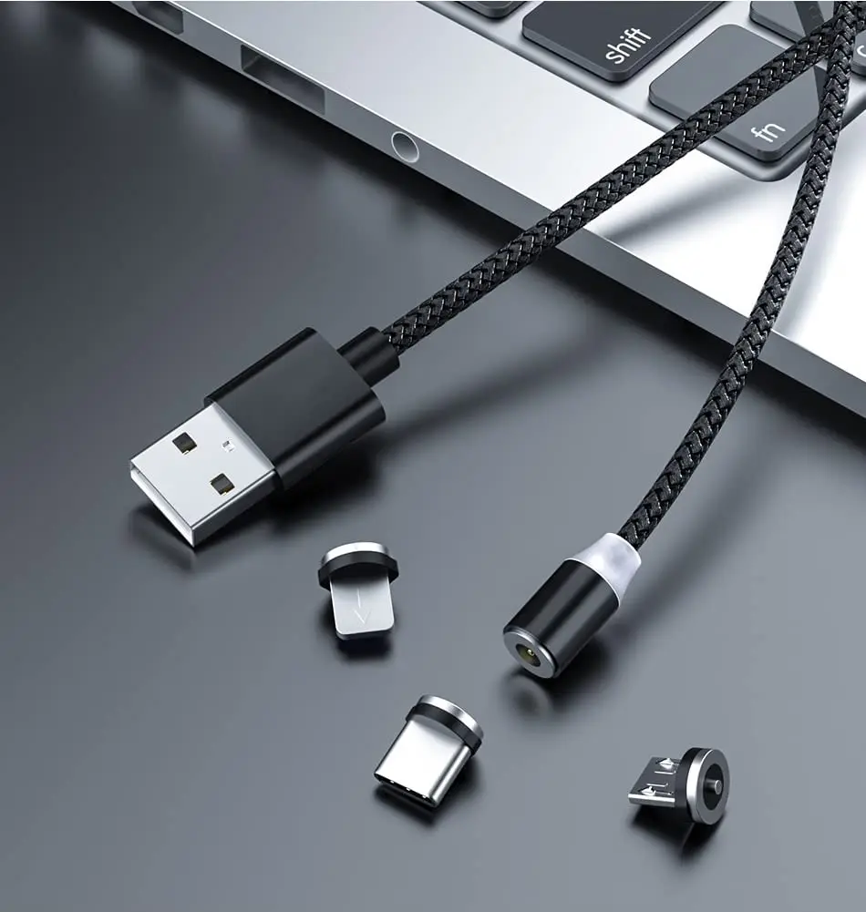 1/5개 범용 마그네틱 팁, 원형 마그네틱 케이블 C타입 마이크로 USB 마그넷 교체 부품, 휴대폰 먼지 방지 플러그 어댑터