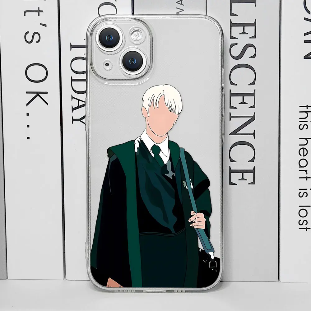 Fashion TV Draco Malfoy Clear Phone Case for IPhone 11 12 13 15 16 Pro X XS MAX SE20 7 8 14 Plus Weasley Twins Soft Cover Fundas — view 3