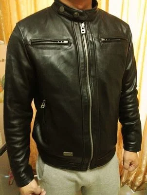 

Доставка. Распродажа винтажной одежды из дубленой овчины бесплатно. Мужская кожаная куртка, повседневное Мужское пальто из натуральной кожи, дешевая байкерская куртка