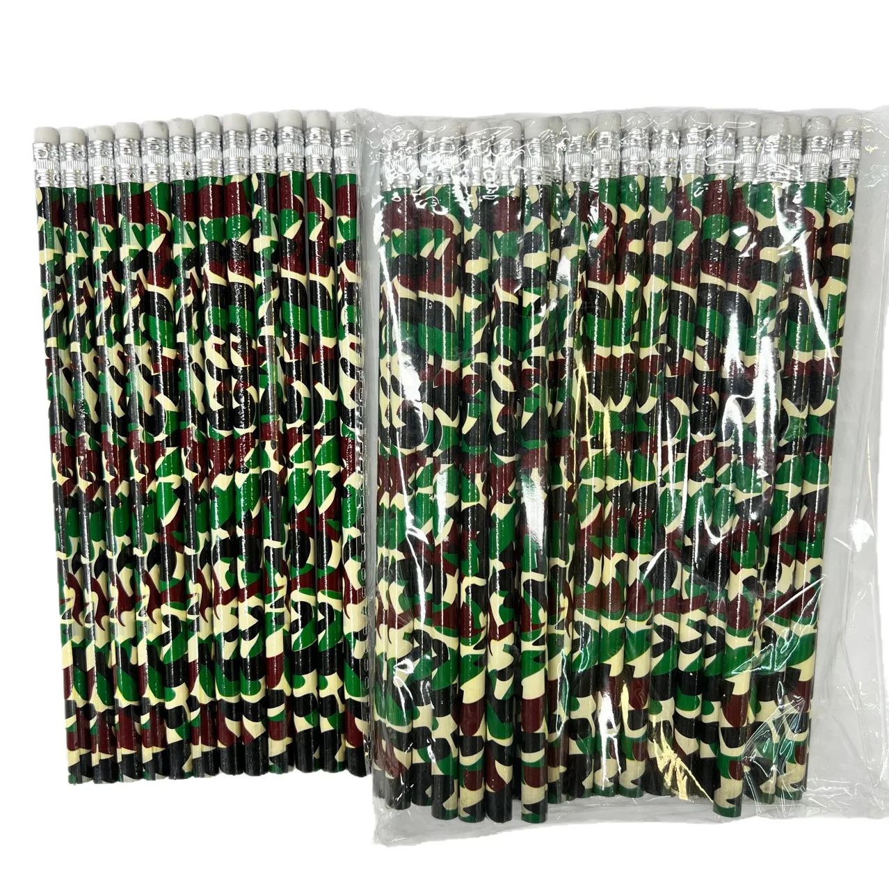 12pcs/24pcs/36pcs/48pcs Dark camouflage HB writing pencils, wooden writing pencils, office writing and drawing pencils - 6