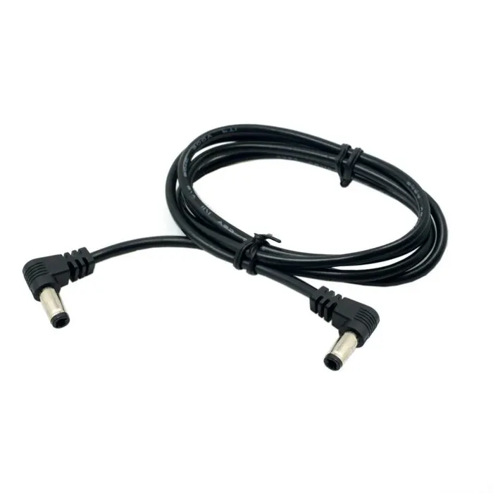 

CY CYSM DC Power 5.5 x 2.1mm / 2.5mm Male to 5.5 2.1/2.5mm Male Plug Cable 90 Degree Right Angled 60cm