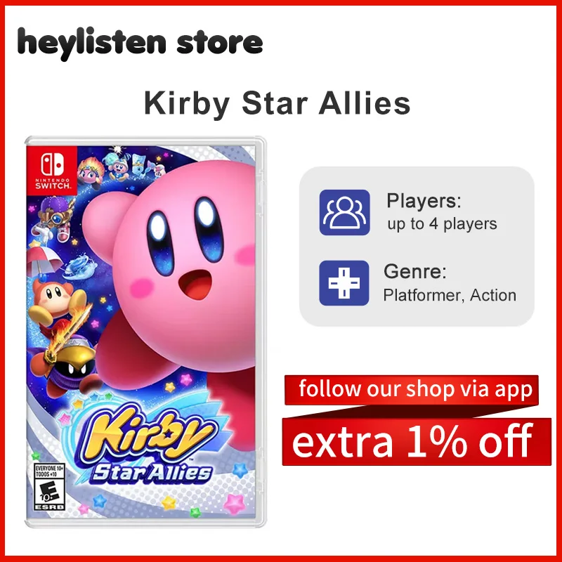 Nintendo Switch Game Deals - Kirby Star Allies Stander Edition - Games Cartridge Physical Card - Game Deals - AliExpress