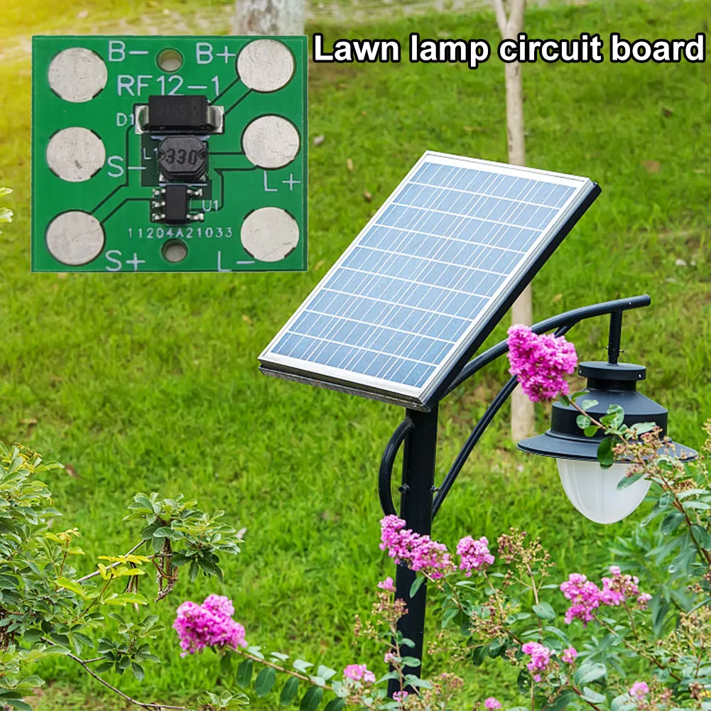 Description Picture 6 of item1-5PCS 1.2V Solar Lamp String Control Board Circuit Board with switch Solar street light control panel Solar Light Controller