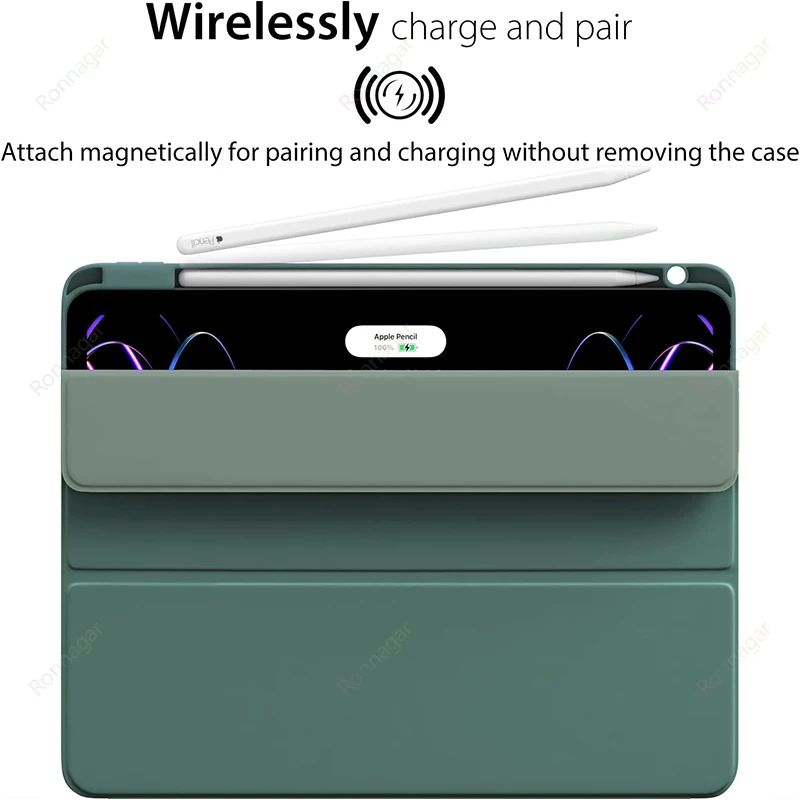 Lápis Case de Carregamento para Ipad Air 5ª Geração Case Air 4th Gen 10.9 Ipad 10.2 9th Ipad 10th Pro 11 10.5 Suporte 2ª Geração - Imagem 5