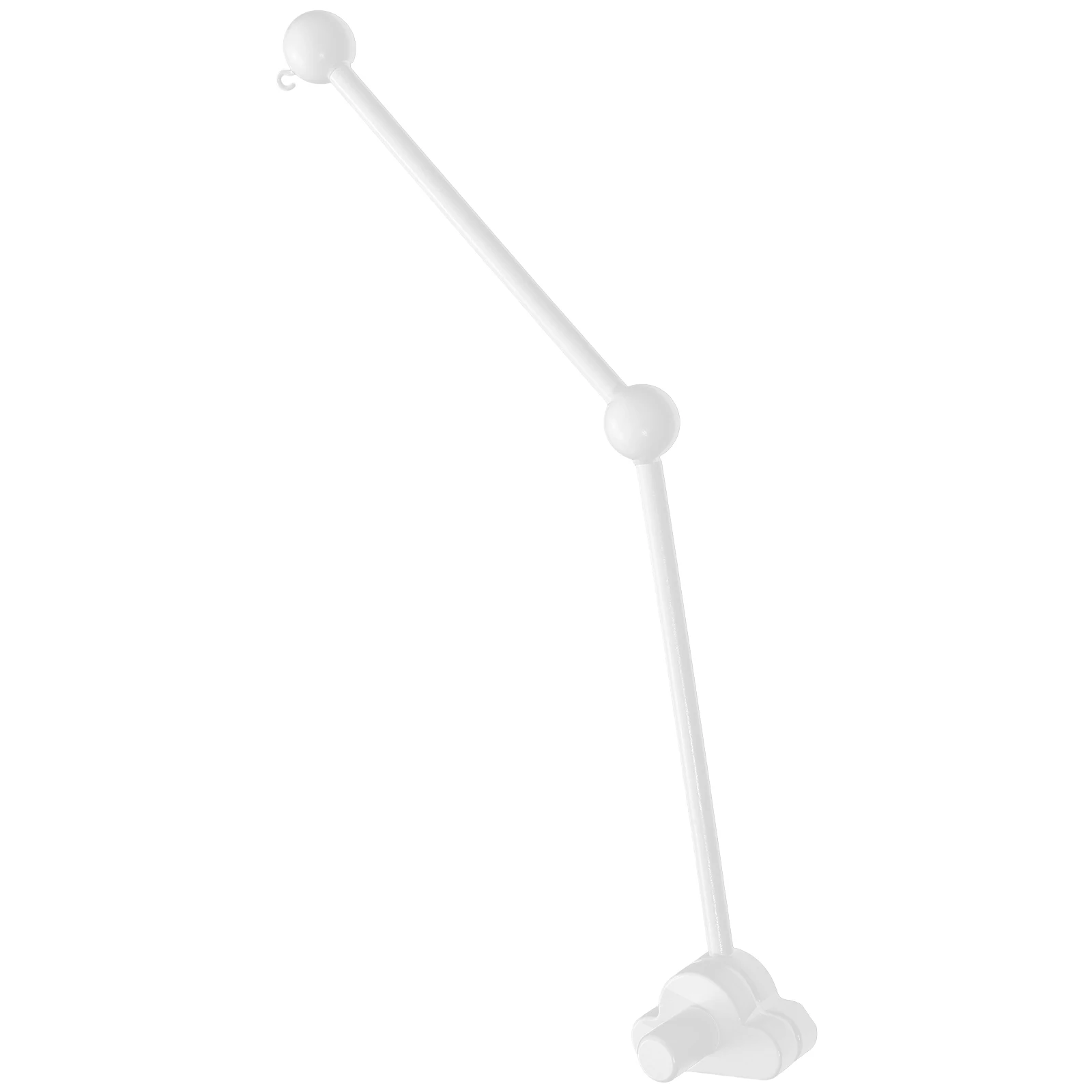 Crib Mobile Stand Cloud Shape Wooden Baby Crib Accessory White DIY Decor mobile arm mobile arm for crib music box bracket baby