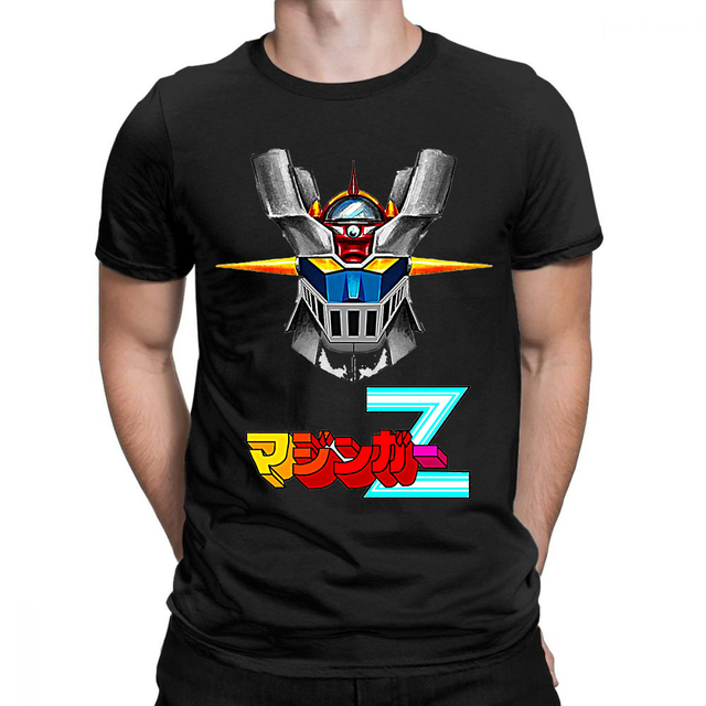 mazinger z t-shirts Men t shirt Harajuku fashion Printed Top Tshirt Unisex T-shirt Fashion Streetwear