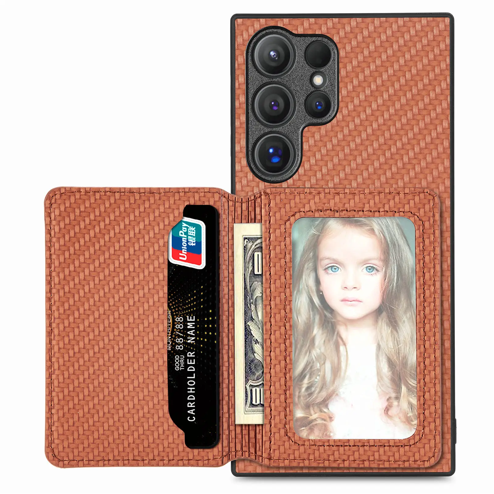 Premium Wallet Phone Case with Card Holder - Sleek and Functional Design