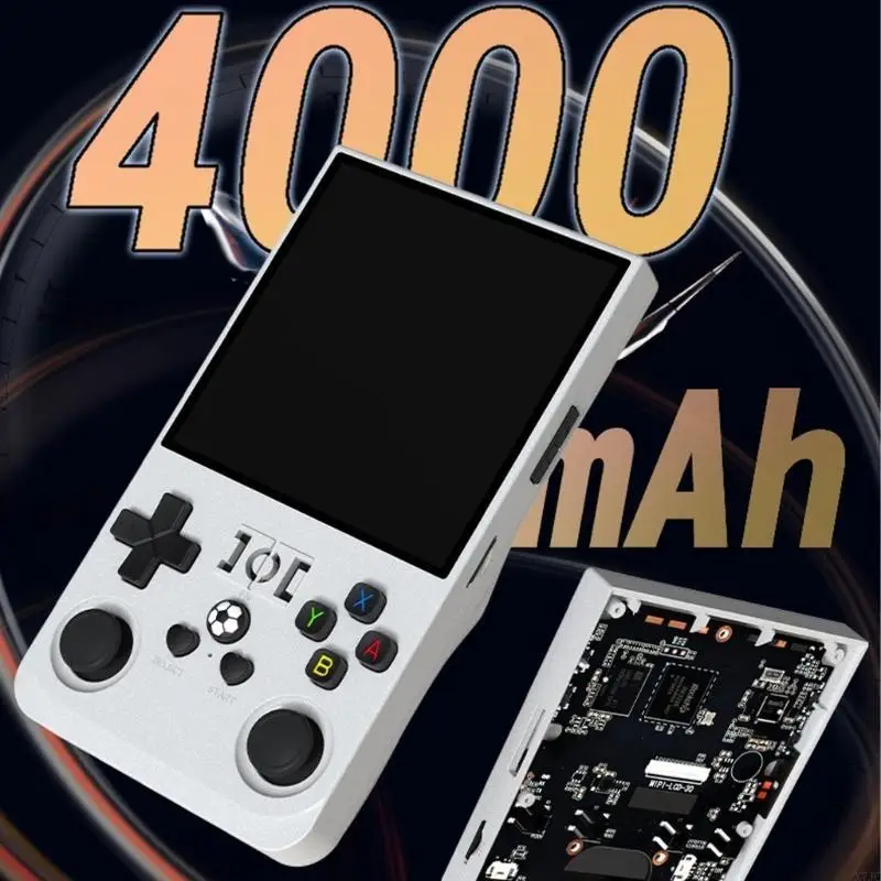 Dispositivo di gioco portatile Retro Design R36Max con schermo da 4 pollici, compatibilità con diversi simulatori e qualità audio nitida (X7JC)._voghion.com