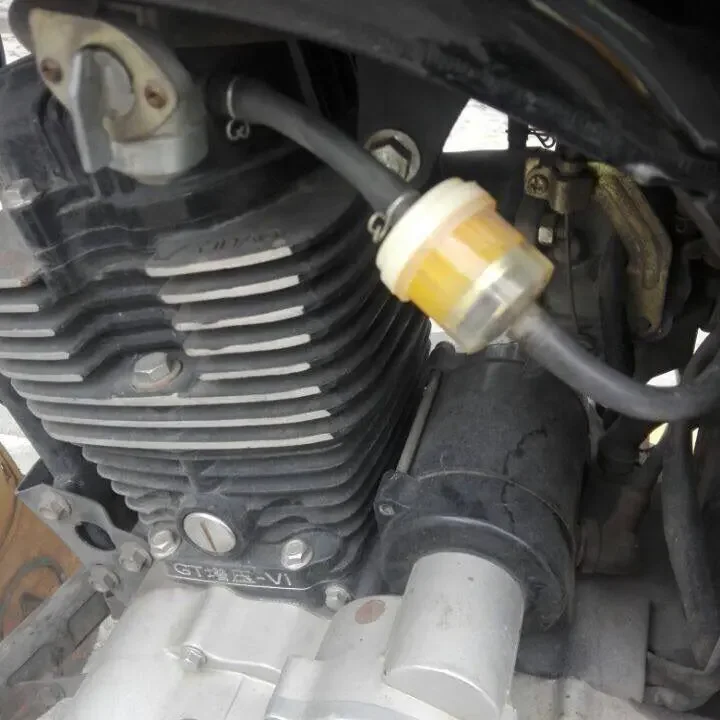 Motorcycle Fuel Filter 10PCS Universal Motorcycle Fuel Filter Engine Inline Carb Gasoline Fuel Gas Filter Motorbike Motor Oil Filters