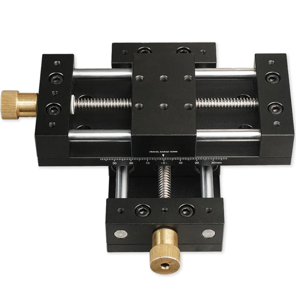 

Experimental Precision with Straight Platform Platform line Manual Dimensional One Two Scale & XY Sliding Axis Table