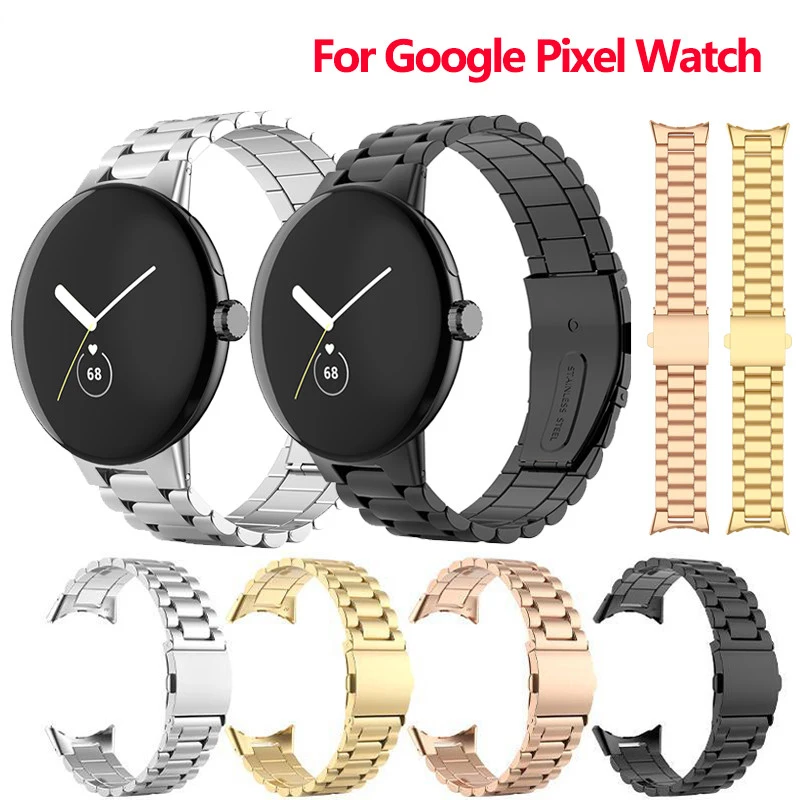 

Stainless Steel Strap For Google Pixel Watch Bracelet Metal Correa Replacement No Gaps Band For Google Pixel Watch Wristband