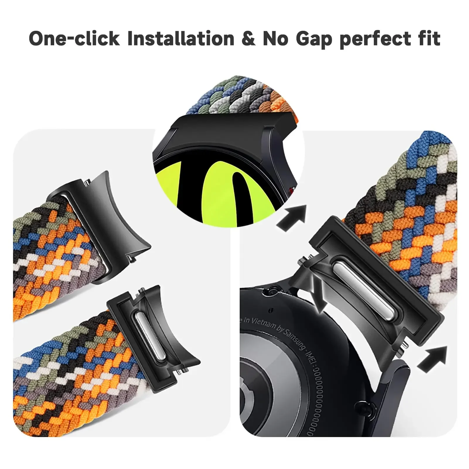Braided Nylon Smartwatch Strap - Versatile Style and Durable Comfort