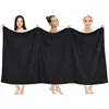 Black bath towel Super absorbent cotton bath towel towel Fitness quick drying sports towel Beauty salon hotel daily bath towel 3