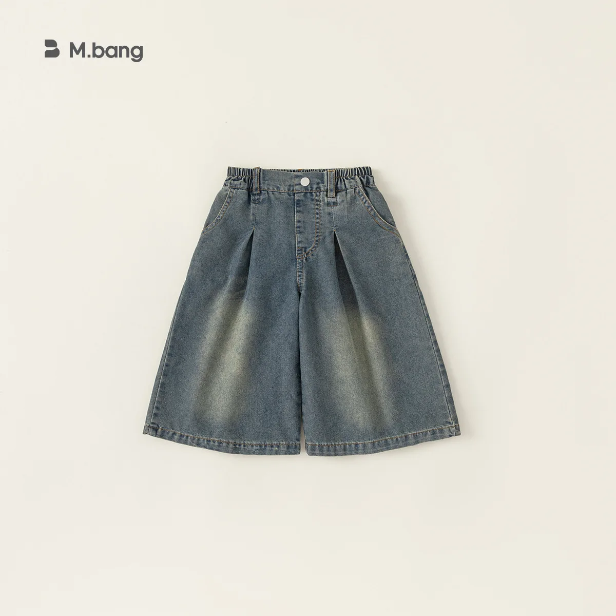 

Kid Baby Girls Denim Shorts Summer Korean Elastic Waist Solid Color Casual Straight Children Girls Pants Toddler Girls Pants