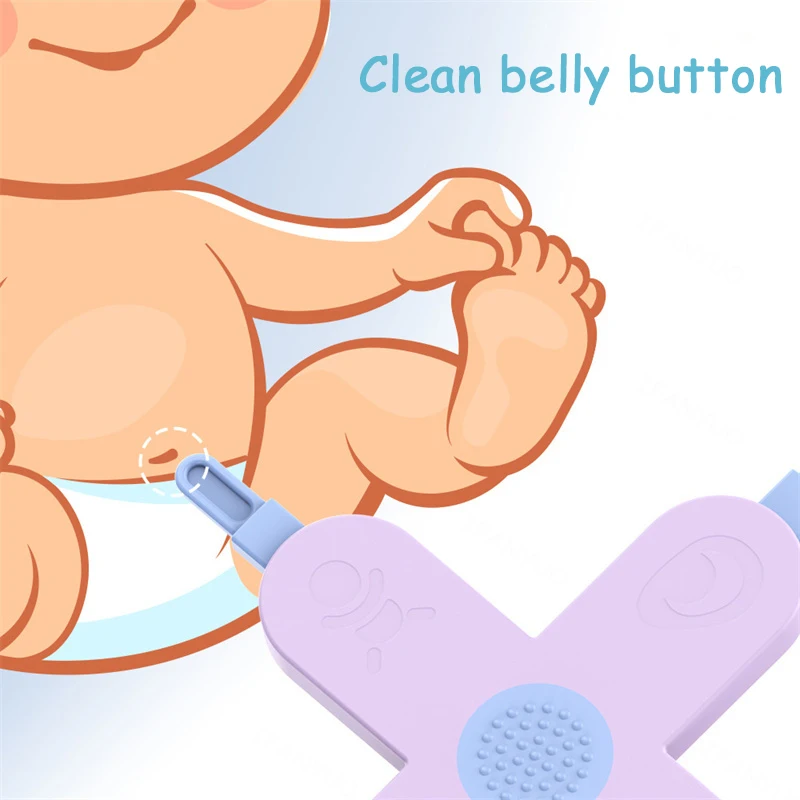Four in One Care Gadget Baby Dig Booger Clip Infant Navel Ear Nose Clean Tools Kid Tweezers Cleaning Toddler Nasal Care Supplies nasal tweezer nose cleaning tweezers cleaning tweezers