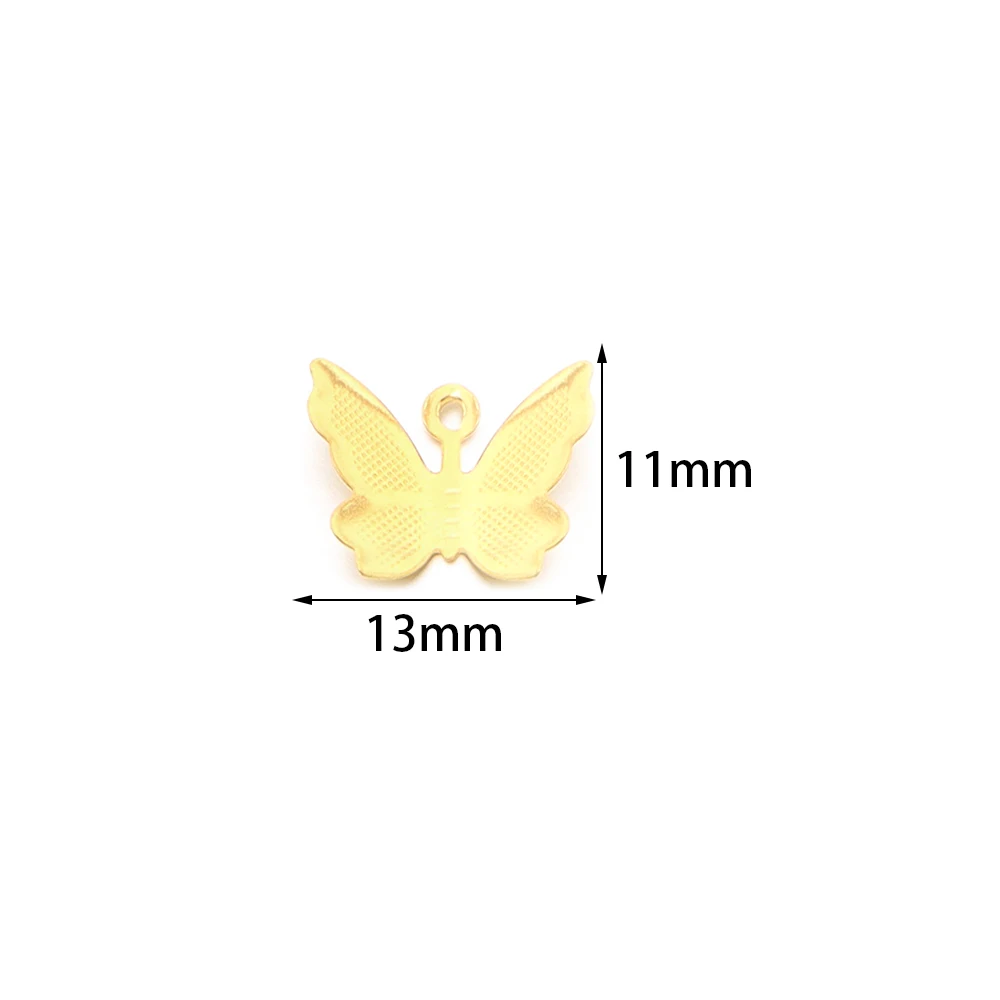 30-50 teile/los Eisen Hohl Schmetterling Zubehör DIY Hause Dekoration Charme Perlen für Schmuck Machen Haar Zubehör Produktion – Detail 3