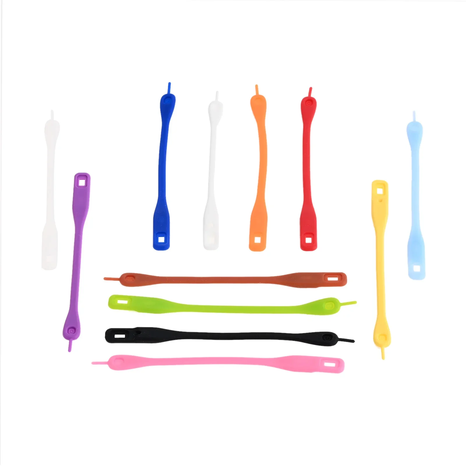 Colorful Silicone Wine Glass Charms Markers Cocktail Sticker Strips 12pcs Wedding Party Christmas New Year Home/Bar/Hotel Decor
