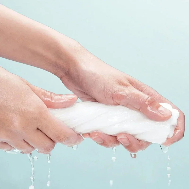 Description Picture 5 of item1/3/5 Packs Disposable Face Towel Soft Thickened Pearl Cotton Facial Wash Makeup Towel Skin Care Travel Kitchen Household Items