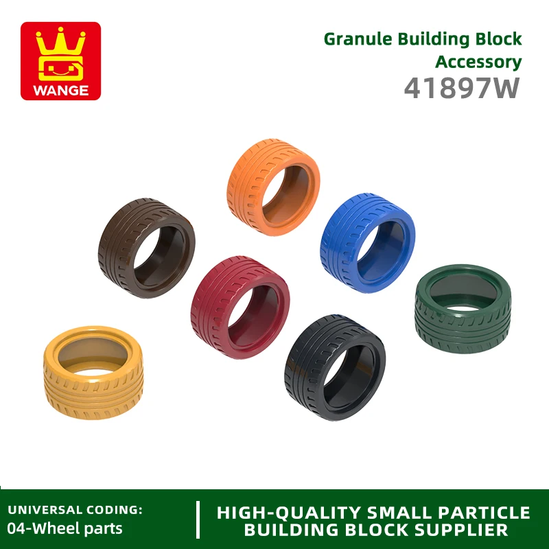 

5 Pcs/lot NO.47879W 56X28MM Wheels Tire Block Moc Color Accessories Compatible with Brick DIY Children's Toy Assembly Parts