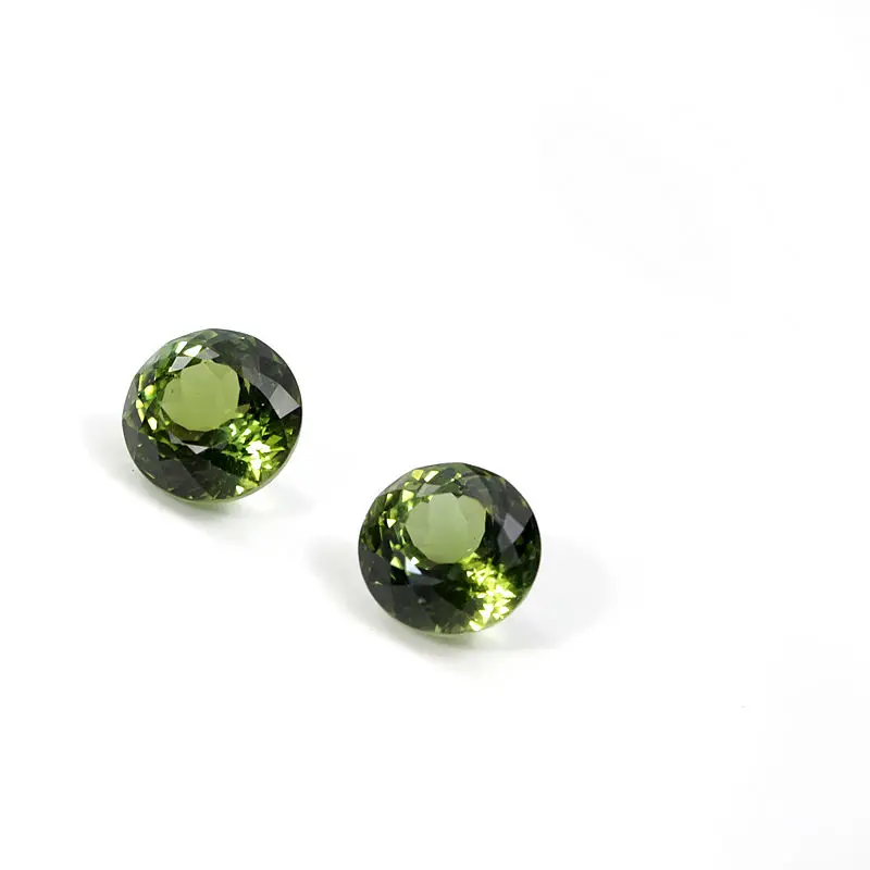 round faceted cut Natural Green Tourmaline CMA Certified HighQuality Gemstone Suitable for Setting in Ring Necklace or Earrings
