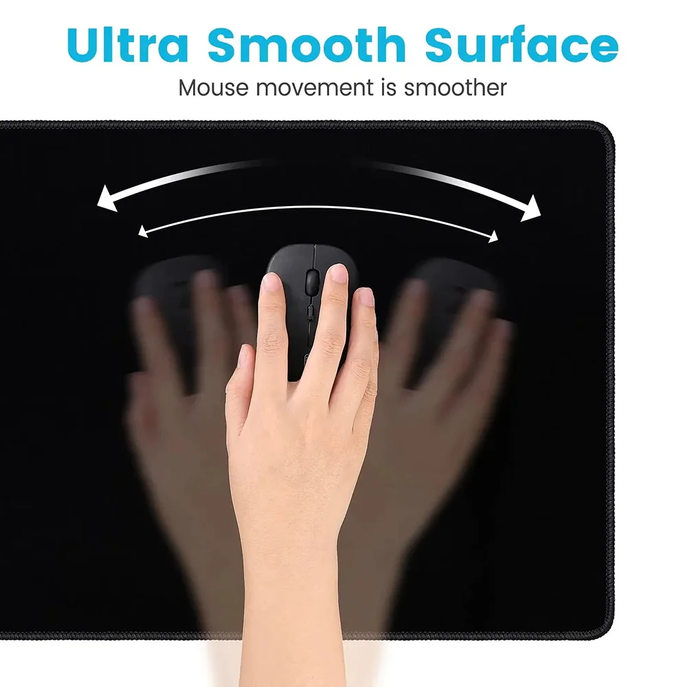 لوحة ماوس ألعاب كبيرة جدًا، تتميز بتصميم رمادي بسي...