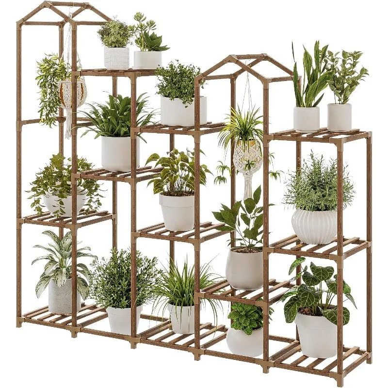 Plant Stands for Indoor Plants Multiple Large Wood Plant Shelf Boho Home Decor Gardening Gifts