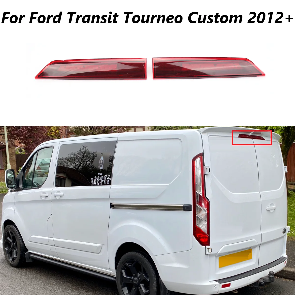 

LED Rear High Level Third Stop Brake Light For Ford Transit Tourneo Custom 12-21 EU Vehicle Warning Brake Lamp Car Accessories