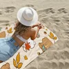 M-Milk Mocha Bear Cute Bath Towel Microfiber Soft Water Absorbing Breathable For Girl Kids Decorative Cartoon Beach Towel 3