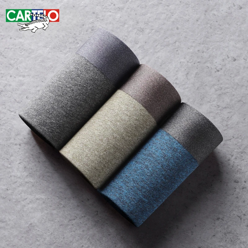 Brand Pure Cotton Men Underwear Graphene 3A Grade Antibacterial Boxer Moisture Absorbent Soft Elastic Waistband Male Panties